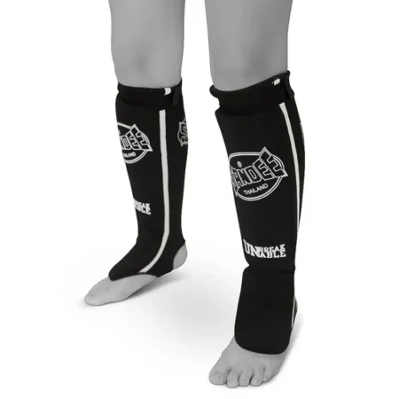 Sandee Slip-on Competition Shinguards- Black White