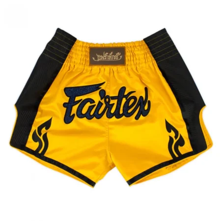 Fairtex BS1701 Yellow Slim Cut Muay Thai Shorts