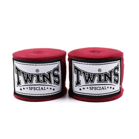 Twins CH5 5m Premium Elastic Hand Wraps Maroon