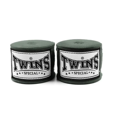 Twins CH5 5m Premium Elastic Hand Wraps Olive