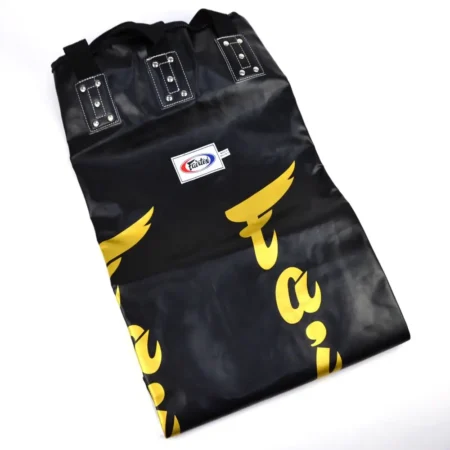 Fairtex HB6 Black-Gold 6ft Muay Thai Banana Bag (UNFILLED)
