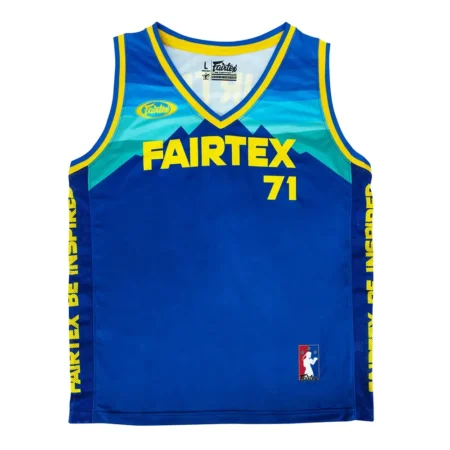 Fairtex JS26 Basketball Jersey Blue Yellow