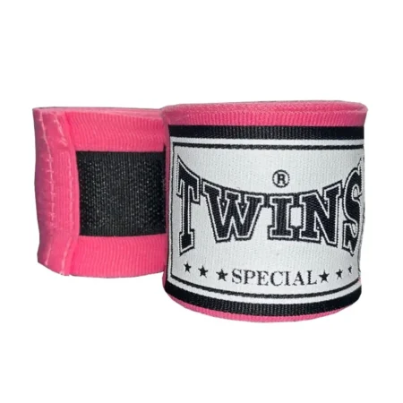 Twins CH5 5m Premium Elastic Hand Wraps Pink